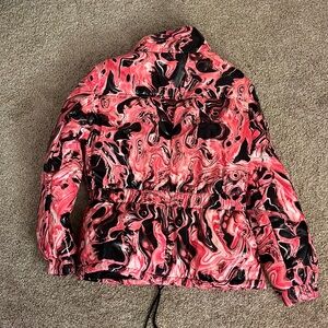 Club ex by dolls kill pink acid jacket xxl